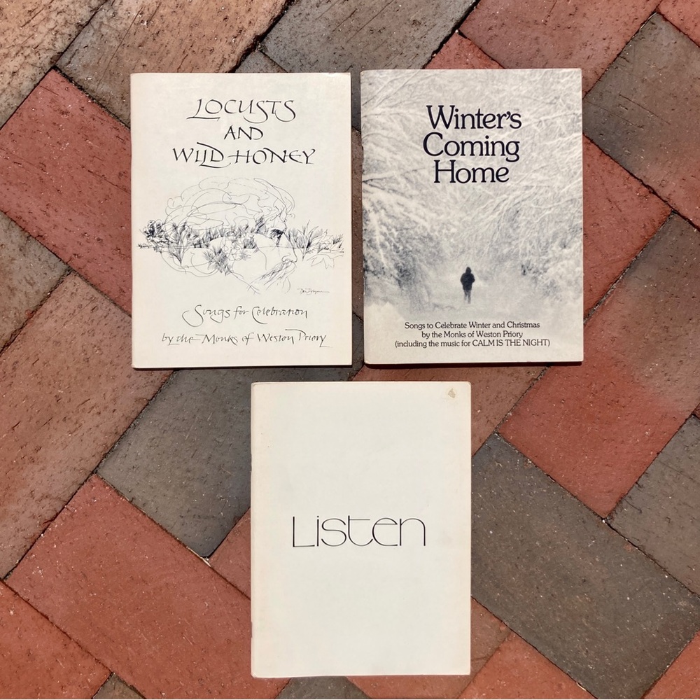 3 Benedictine Monks Weston Priory Monastery Song Books Hymnals Listen Music